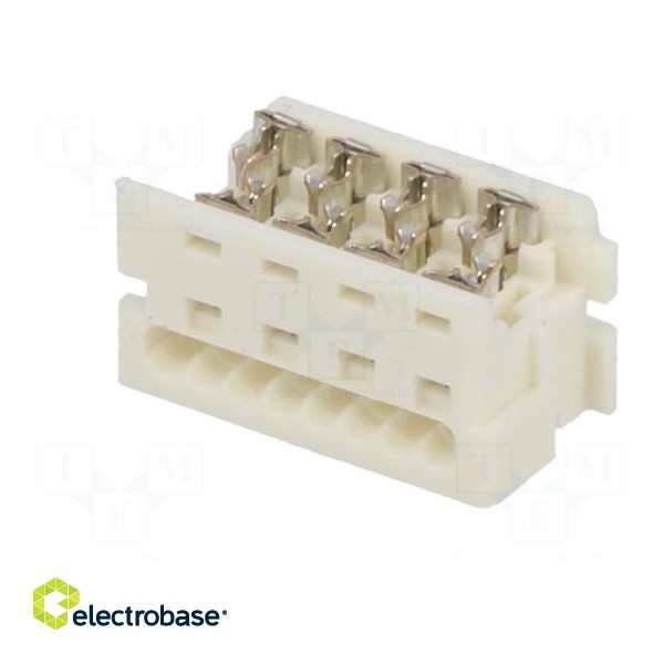 Plug | wire-board | female | PIN: 8 | 1.27mm | IDC | for ribbon cable paveikslėlis 6