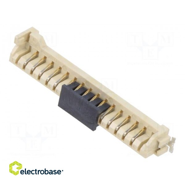 Connector: card edge | PIN: 17 | 2.54mm | CLIPZIN | gold-plated | SMT