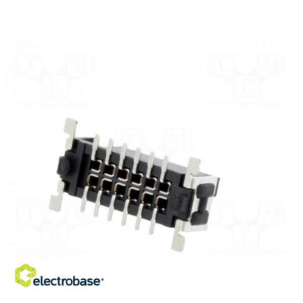 Connector: PCB to PCB | female | PIN: 12 | 1.27mm | -55÷125°C | UL94V-0 paveikslėlis 6
