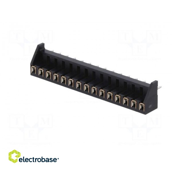 Connector: PCB to PCB | female | PIN: 15 | 2.54mm | MDF7 | tinned | THT image 2