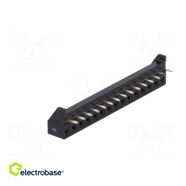 Connector: PCB to PCB | female | PIN: 15 | 2.54mm | Series: MDF7 | tinned фото 4