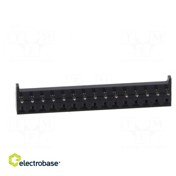 Connector: PCB to PCB | female | PIN: 15 | 2.54mm | Series: MDF7 | tinned image 5