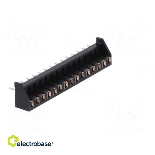 Connector: PCB to PCB | female | PIN: 15 | 2.54mm | MDF7 | tinned | THT image 8