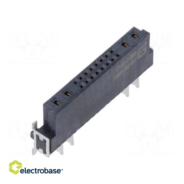 Connector: PCB to PCB | female | PIN: 20(4+16) | har-flex® Hybrid paveikslėlis 1