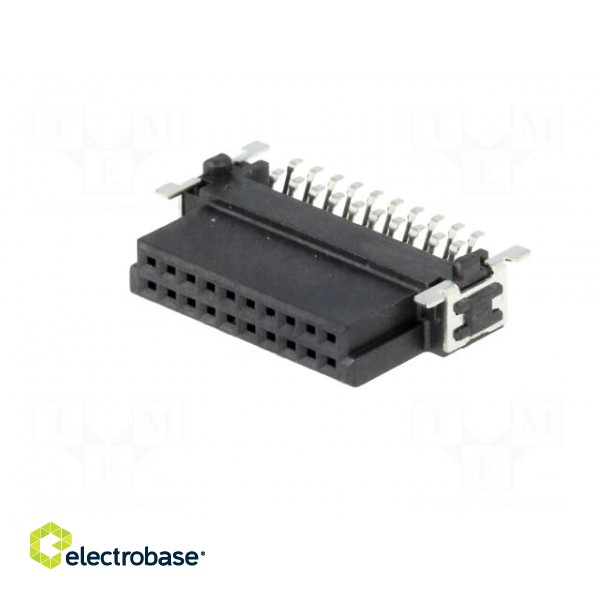 Connector: PCB to PCB | female | PIN: 20 | 1.27mm | -55÷125°C | UL94V-0 paveikslėlis 2