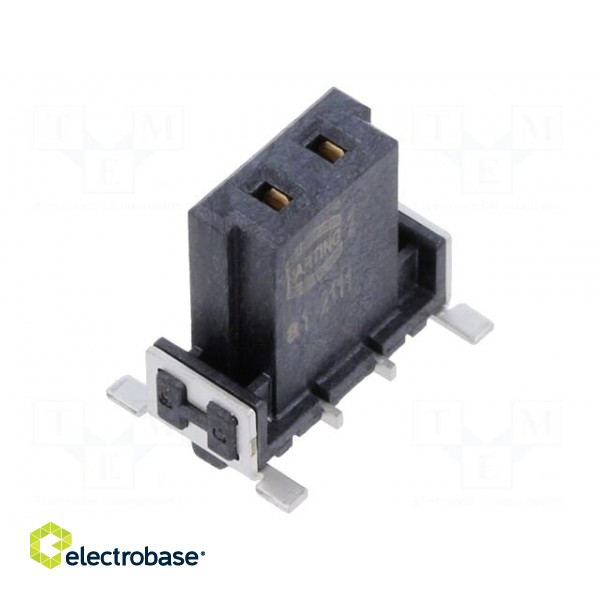 Connector: PCB to PCB | female | PIN: 2 | 2.54mm | har-flex® Power paveikslėlis 1