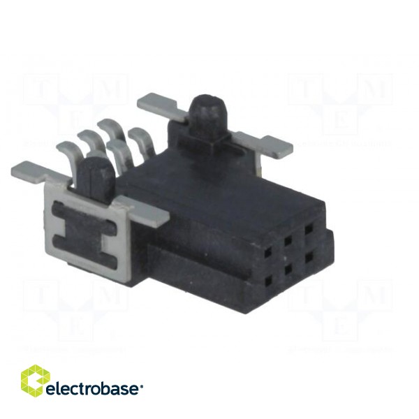 Connector: PCB to PCB | female | PIN: 6 | 1.27mm | Series: har-flex paveikslėlis 8
