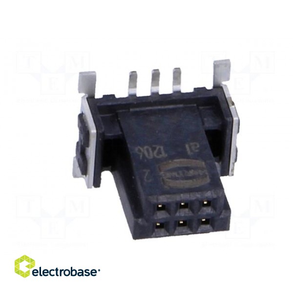 Connector: PCB to PCB | female | PIN: 6 | 1.27mm | Series: har-flex paveikslėlis 9