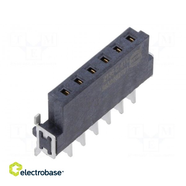 Connector: PCB to PCB | female | PIN: 6 | 2.54mm | har-flex® Power image 1