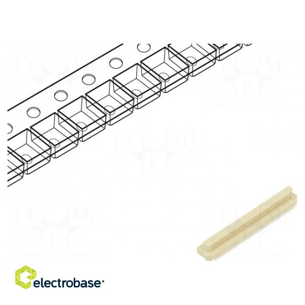 Connector: PCB to PCB | male | PIN: 100 | 0.5mm | Archer .5 | SMT