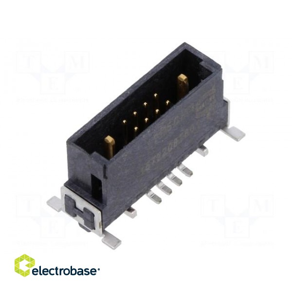 Connector: PCB to PCB | male | PIN: 10(2+8) | har-flex® Hybrid | SMT image 1