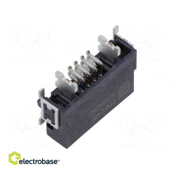 Connector: PCB to PCB | male | PIN: 10(2+8) | har-flex® Hybrid | SMT фото 2