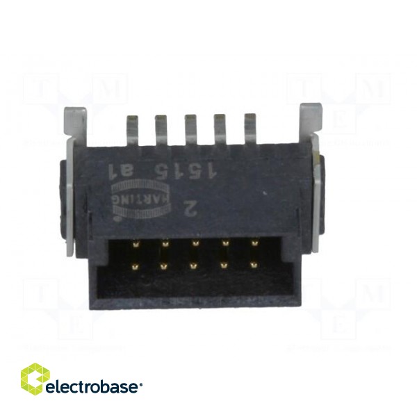 Connector: PCB to PCB | male | PIN: 10 | 1.27mm | Series: har-flex | 2.3A paveikslėlis 9