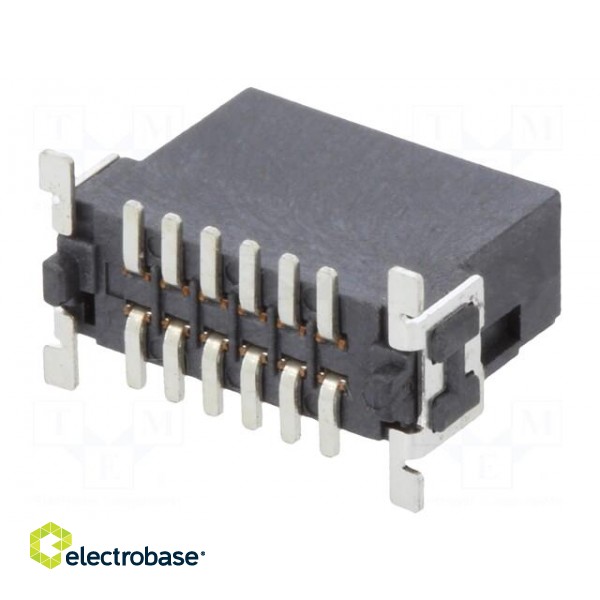 Connector: PCB to PCB | male | PIN: 12 | 1.27mm | -55÷125°C | UL94V-0 image 2