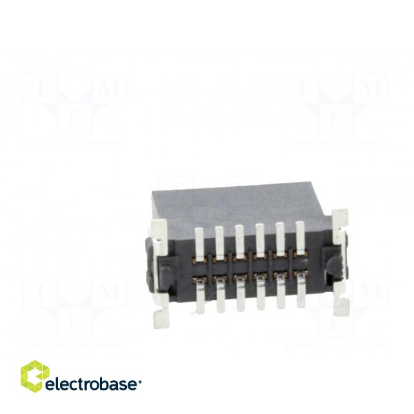 Connector: PCB to PCB | male | PIN: 12 | 1.27mm | -55÷125°C | UL94V-0 paveikslėlis 5