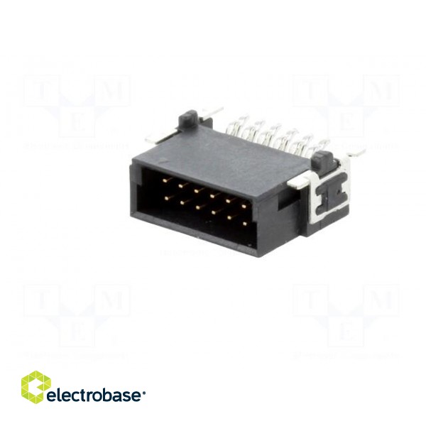 Connector: PCB to PCB | male | PIN: 12 | 1.27mm | -55÷125°C | UL94V-0 фото 2