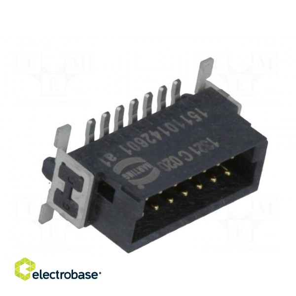 Connector: PCB-cable/PCB | male | PIN: 14 | 1.27mm | har-flex® | 2.3A image 8
