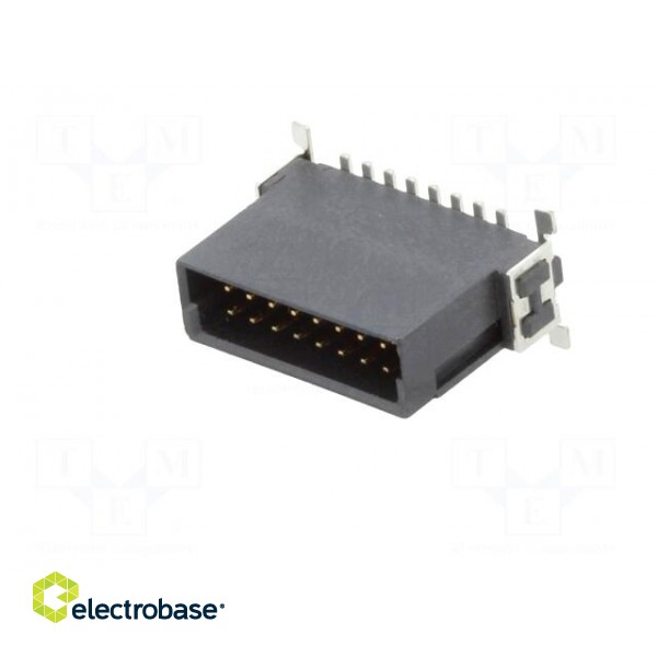 Connector: PCB to PCB | male | PIN: 16 | 1.27mm | -55÷125°C | UL94V-0 image 2