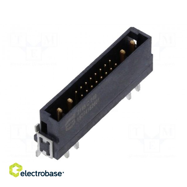 Connector: PCB to PCB | male | PIN: 20(4+16) | har-flex® Hybrid | SMT paveikslėlis 1
