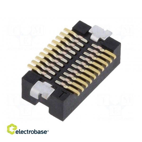 Connector: PCB to PCB | male | PIN: 20 | 0.5mm | H: 2.3mm | DF12N | SMT image 2