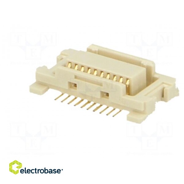 Connector: PCB to PCB | male | PIN: 20 | 0.5mm | H: 3mm | gold-plated | SMT image 6