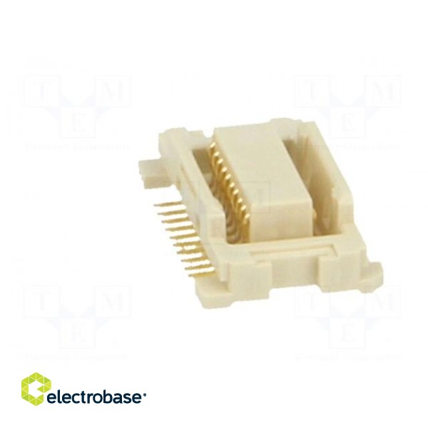 Connector: PCB to PCB | male | PIN: 20 | 0.5mm | H: 3mm | gold-plated | SMT image 7