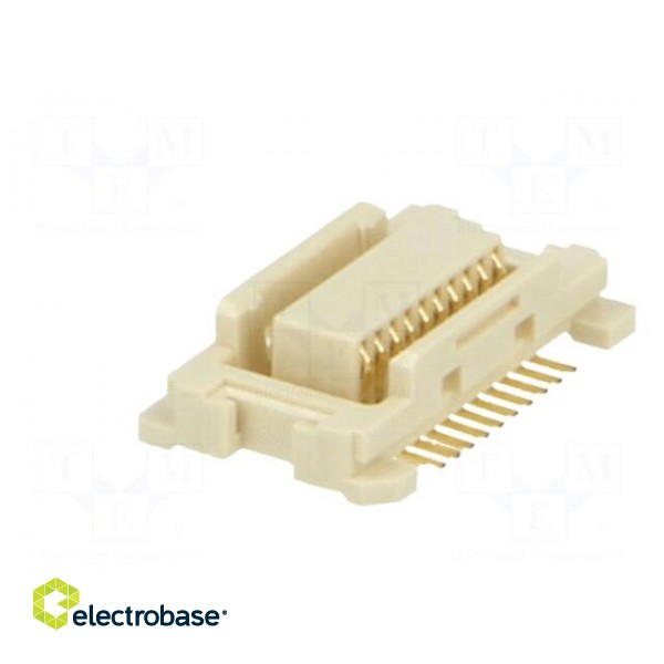 Connector: PCB to PCB | male | PIN: 20 | 0.5mm | H: 3mm | gold-plated | SMT image 8