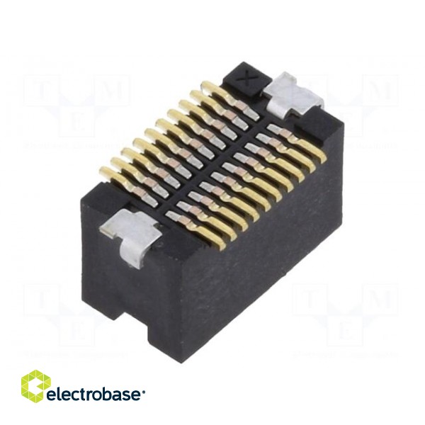 Connector: PCB to PCB | male | PIN: 20 | 0.5mm | H: 4.3mm | DF12N | SMT paveikslėlis 2