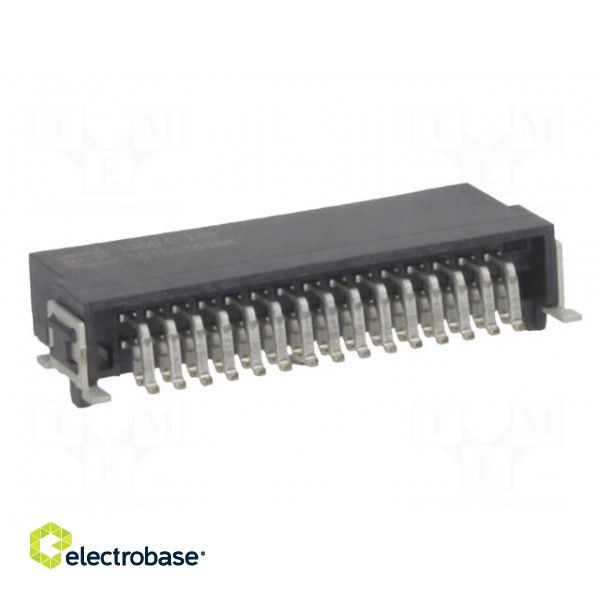 Connector: PCB to PCB | male | PIN: 30 | 1.27mm | Series: har-flex | 2.3A фото 5