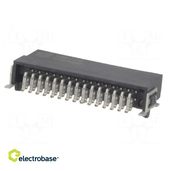 Connector: PCB to PCB | male | PIN: 30 | 1.27mm | Series: har-flex | 2.3A paveikslėlis 6