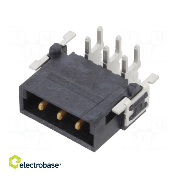Connector: PCB to PCB | male | PIN: 3 | 2.54mm | har-flex® Power | 22A paveikslėlis 1
