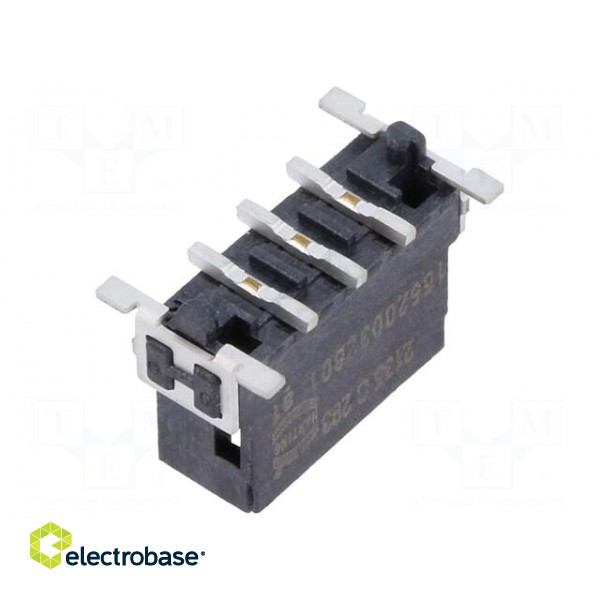 Connector: PCB to PCB | male | PIN: 3 | 2.54mm | har-flex® Power | 20A paveikslėlis 2