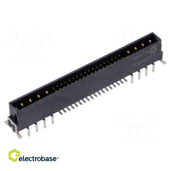 Connector: PCB to PCB | male | PIN: 44(8+36) | har-flex® Hybrid image 1