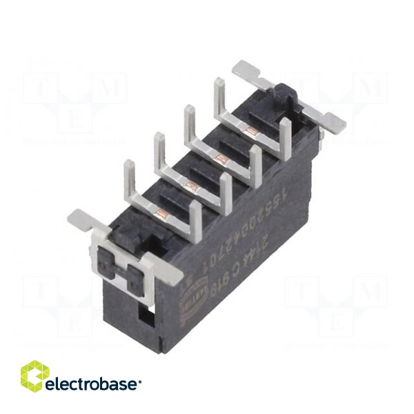 Connector: PCB to PCB | male | PIN: 4 | 2.54mm | har-flex® Power | 20A paveikslėlis 2