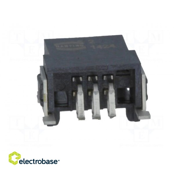 Connector: PCB to PCB | male | PIN: 6 | 1.27mm | Series: har-flex | 2.3A paveikslėlis 5