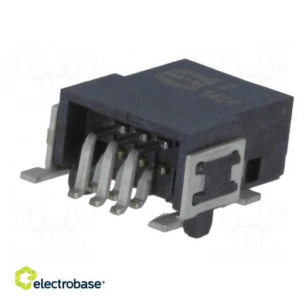 Connector: PCB to PCB | male | PIN: 6 | 1.27mm | Series: har-flex | 2.3A paveikslėlis 6