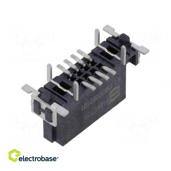 Connector: PCB to PCB | female | PIN: 10(2+8) | har-flex® Hybrid image 2