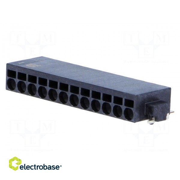 Connector: wire-board | female | PIN: 12 | 2.54mm | SMT | socket | 6A paveikslėlis 1