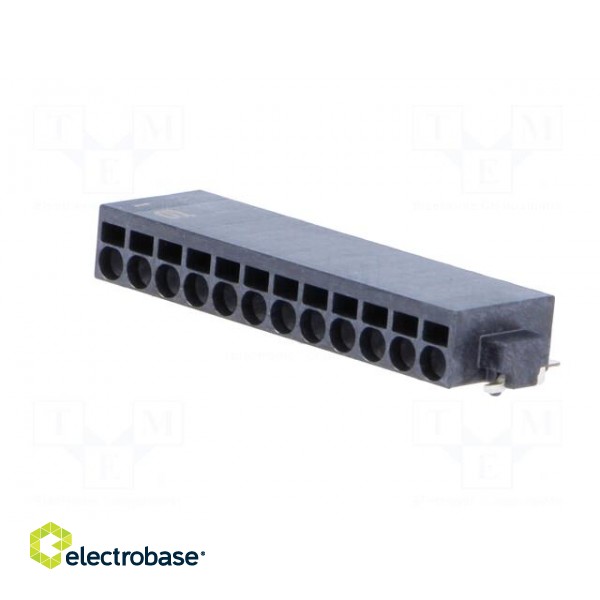 Connector: wire-board | female | PIN: 12 | 2.54mm | SMT | socket | 6A фото 2