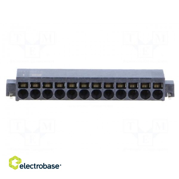 Connector: wire-board | female | PIN: 12 | 2.54mm | SMT | socket | 6A фото 9