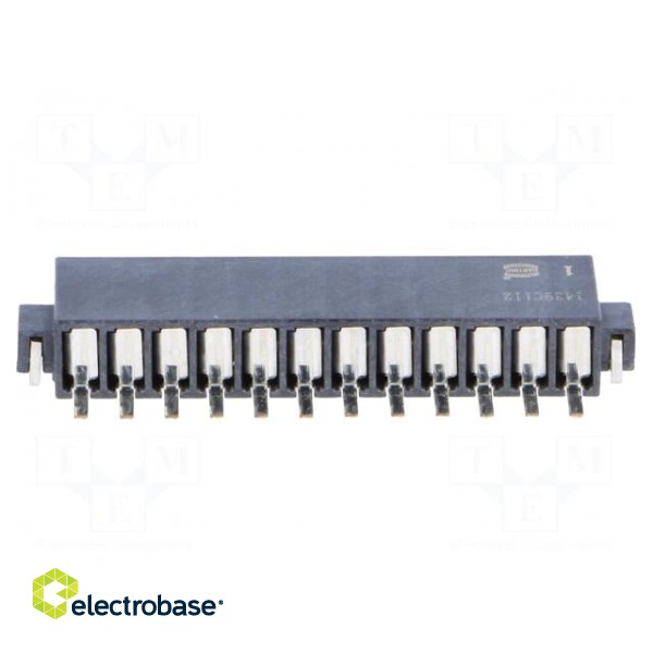 Connector: wire-board | female | PIN: 12 | 2.54mm | SMT | socket | 6A фото 5