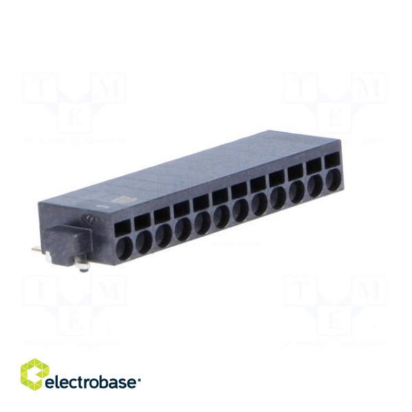 Connector: wire-board | female | PIN: 12 | 2.54mm | SMT | socket | 6A фото 8
