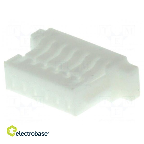 Plug | wire-board | female | 1mm | PIN: 6 | w/o contacts | for cable | 50V image 1
