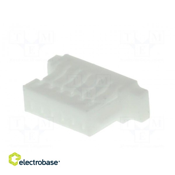 Plug | wire-board | female | 1mm | PIN: 6 | w/o contacts | for cable | 50V image 2
