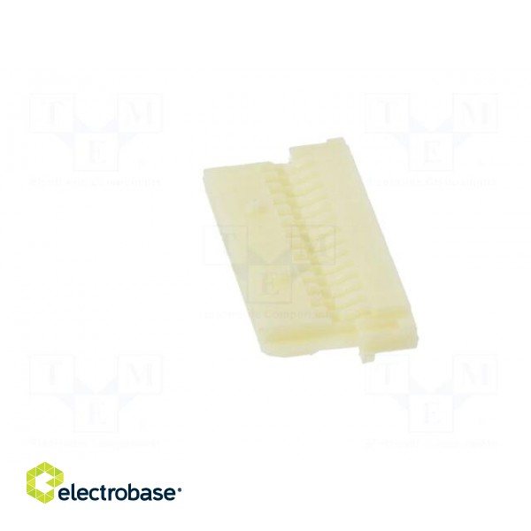 Plug | wire-board | female | DF19 | 1mm | PIN: 14 | w/o contacts | straight paveikslėlis 3