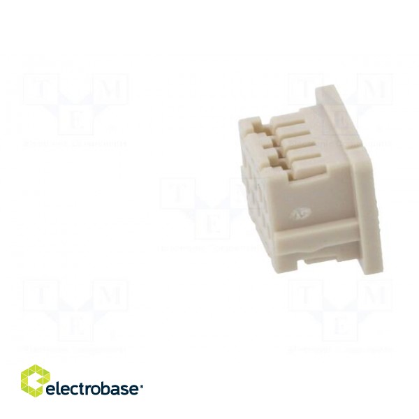 Plug | wire-board | female | DF20 | 1mm | PIN: 10 | w/o contacts | straight image 3