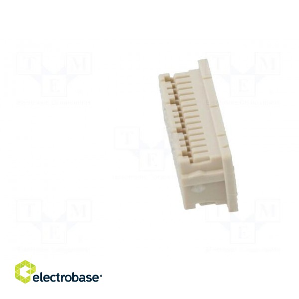 Plug | wire-board | female | DF20 | 1mm | PIN: 30 | w/o contacts | straight paveikslėlis 3