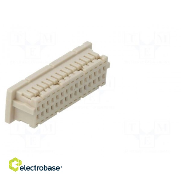 Plug | wire-board | female | DF20 | 1mm | PIN: 30 | w/o contacts | straight paveikslėlis 8