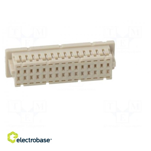 Plug | wire-board | female | DF20 | 1mm | PIN: 30 | w/o contacts | straight paveikslėlis 9