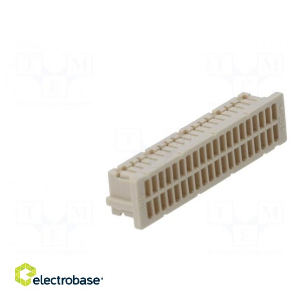 Plug | wire-board | female | DF20 | 1mm | PIN: 40 | w/o contacts | straight image 4